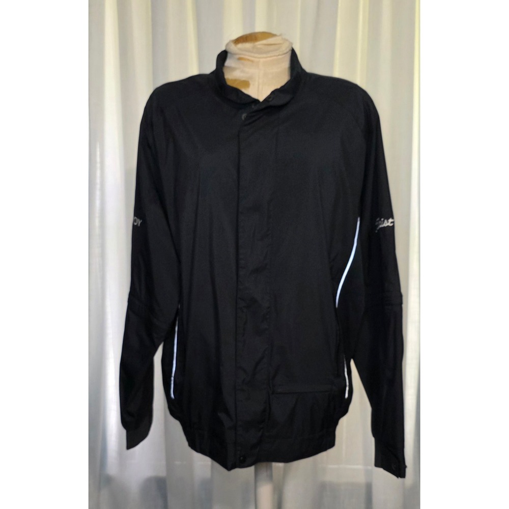 FootJoy Titleist Mens Golf Rain Jacket Convertible Sleeves Dryjoy Windbreaker M